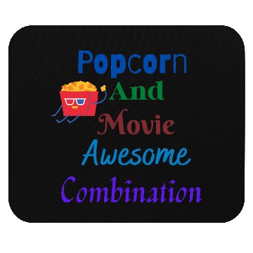 Discover Popcorn And Movie Awesome Combination Mouse Pads