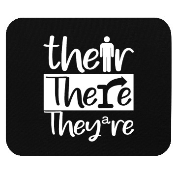 Discover Their, There, and They're - English Teacher Correc Mouse Pads
