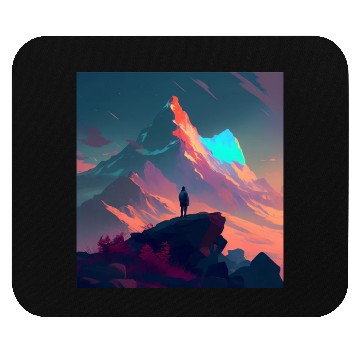 Discover Bluewing Spectral Color Mountain Mouse Pads