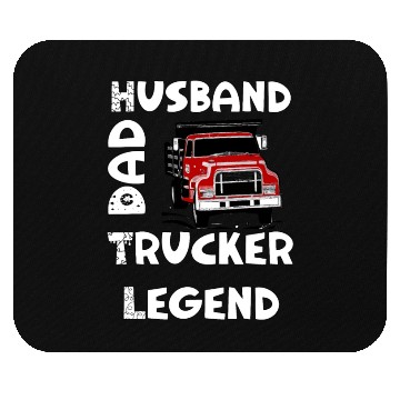 Discover Husband Dad Trucker Legend Mouse Pads