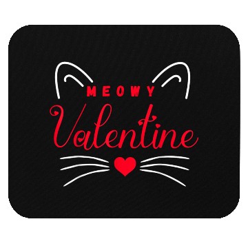 Discover meowy valentine Mouse Pads