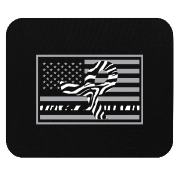 Discover USA Flag Carcinoid Cancer Awareness Beat Cancer Mouse Pads