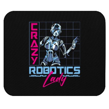 Discover Robot Robotics Engineer Female Mouse Pads