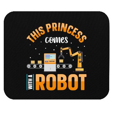 Discover Robot Robotics Engineer Female Mouse Pads