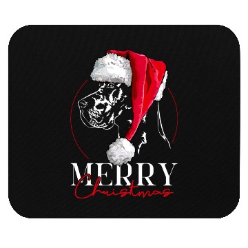Discover Santa Great Dane Dog Christmas Wilsigns Mouse Pads