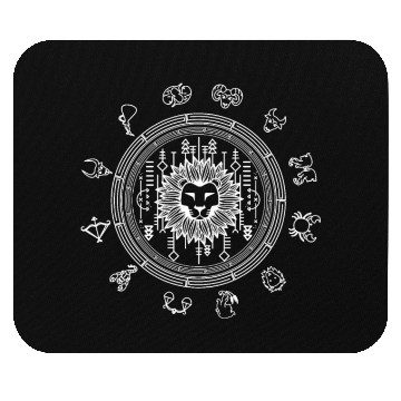 Discover Lion Head Leo Zodiac Astrology Horoscope Sign Mouse Pads