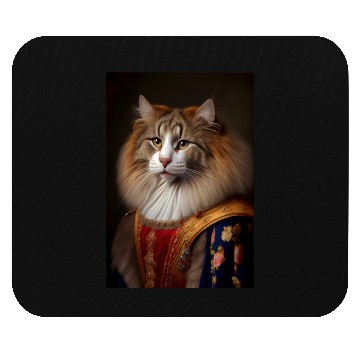 Discover Norwegian Forest Cat Breed Portrait Royal Renaissa Mouse Pads