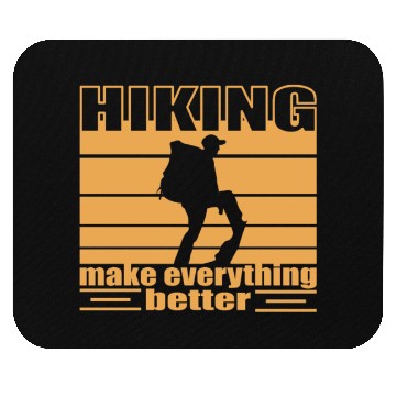 Discover Hiking make everything better Trekking backbacking Mouse Pads
