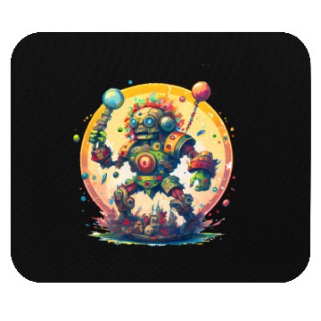 Discover Inca,Maya robot warrior Mouse Pads