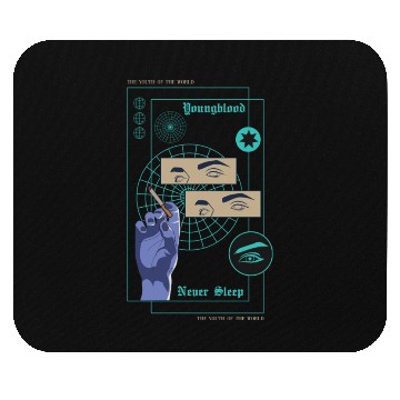 Discover Young Blood Never Sleep Mouse Pads