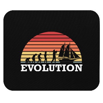 Discover Sailing Evolution Captain Sailing Anchor Ship Mouse Pads