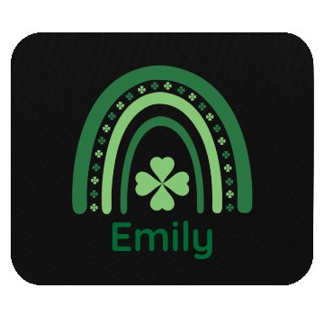Discover Emily Clover Charm Boho Rainbow Mouse Pads