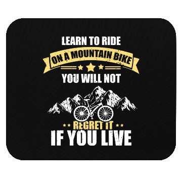 Discover Mountain Bike Downhill MTB Mountain Biker Present Mouse Pads