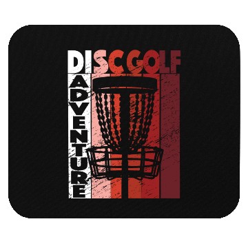 Discover Disc Golf Adventure Retro Frisbee Golf Mouse Pads