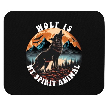 Discover wolf is my spirit animal Mouse Pads