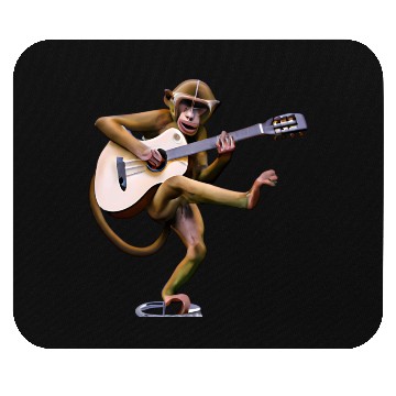 Discover Guitar monkey Mouse Pads