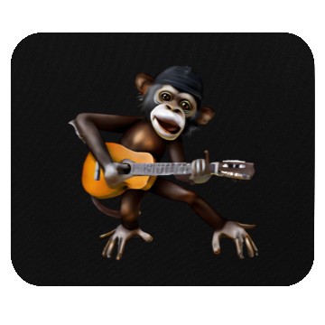 Discover Guitar monkey Mouse Pads