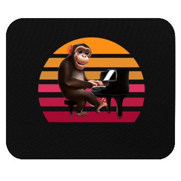 Discover Monkey at the piano Mouse Pads