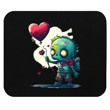Discover Cute Zombie Lost Heart Ballon Mouse Pads