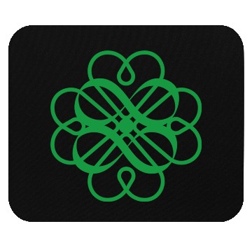Discover 4 Heart Clover Double Infinity Lucky Symbol Mouse Pads