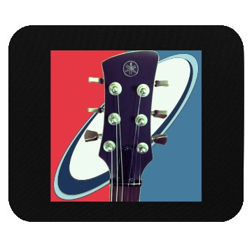 Discover Red White Blue Rock and Roll Themed Guitar Mouse Pads