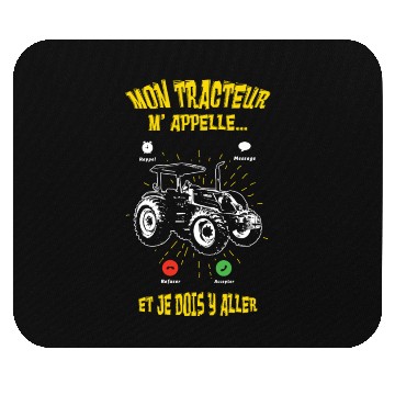 Discover My Tractor Calling I Must Go Driver Farmer Mouse Pads