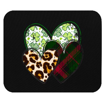 Discover St Patrick’s day, Shamrock, Clover Distressed Mouse Pads