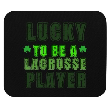 Discover Lucky Lacrosse Player, St Patrick's Day Gift Mouse Pads