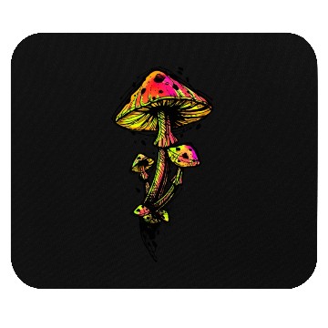 Discover Psychedelic Mushrooms Illustration Mouse Pads
