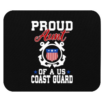 Discover Proud US Coast Guard Aunt Mouse Pads