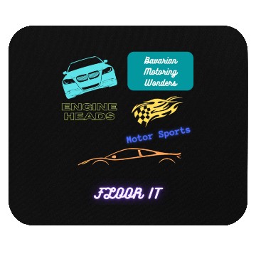 Discover Car racing team design Mouse Pads