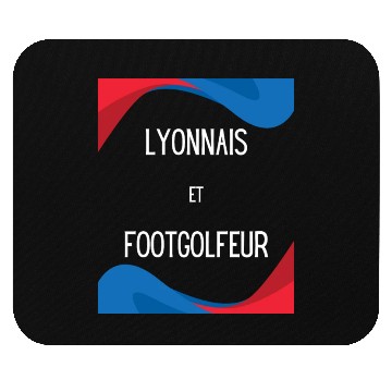 Discover Lyonnais et footgolfeur Mouse Pads