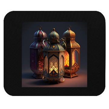 Discover Ramadan lanterns hyper realistic hyper details Mouse Pads