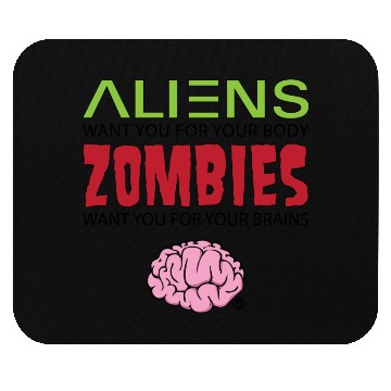 Discover Aliens vs Zombies Mouse Pads