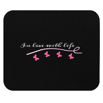 Discover Butterfly in love with life Mouse Pads