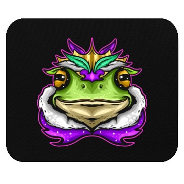 Discover Frog King Or Frog Prince With Royal Fur For Mardi Mouse Pads