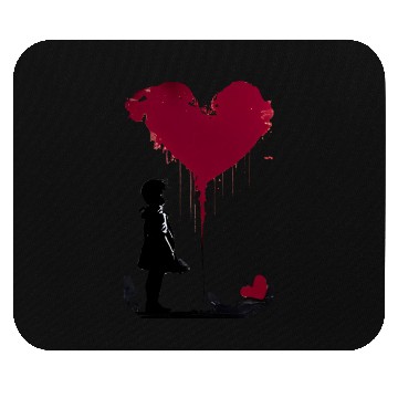 Discover Banksy Love Heart Style Mouse Pads