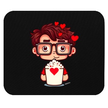 Discover Popcorn Movie Guy Mouse Pads