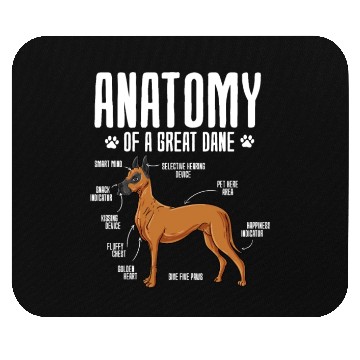 Discover Anatomy Of A Great Dane Mouse Pads