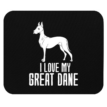 Discover I Love My Great Dane Mouse Pads
