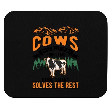 Discover Cow Gift Farmer Cattle Breeder Cows Mouse Pads