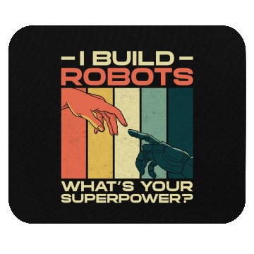 Discover Robot Robotics Engineer Retro Mouse Pads