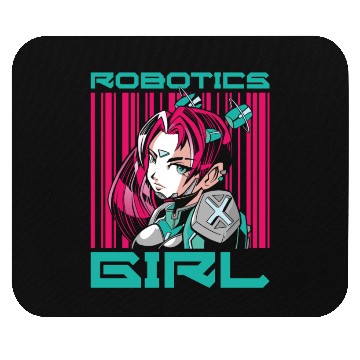 Discover Robot Robotics Engineer Female Mouse Pads