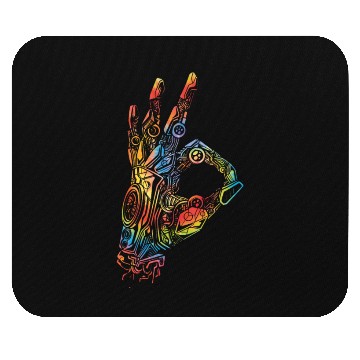 Discover Robot Robotics Engineer Tie Dye Mouse Pads