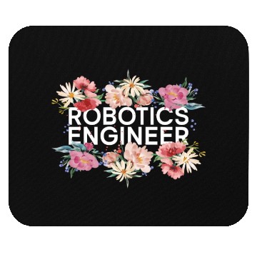 Discover Robot Robotics Engineer Flower Mouse Pads