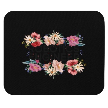 Discover Robot Robotics Engineer Flower Mouse Pads