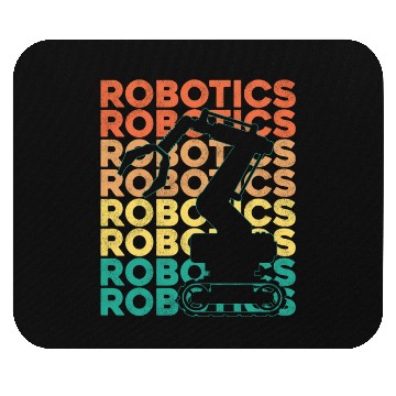 Discover Robot Robotics Engineer Retro Mouse Pads
