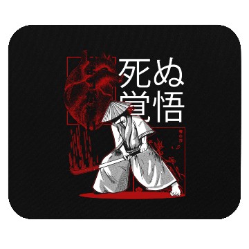 Discover Dark Art Samurai Warrior Japanese Aesthetic Gothic Mouse Pads