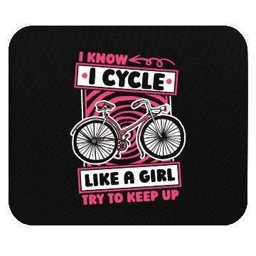 Discover Cycling Cyclist Funny Mouse Pads