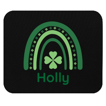 Discover Holly Clover Charm Boho Rainbow Mouse Pads